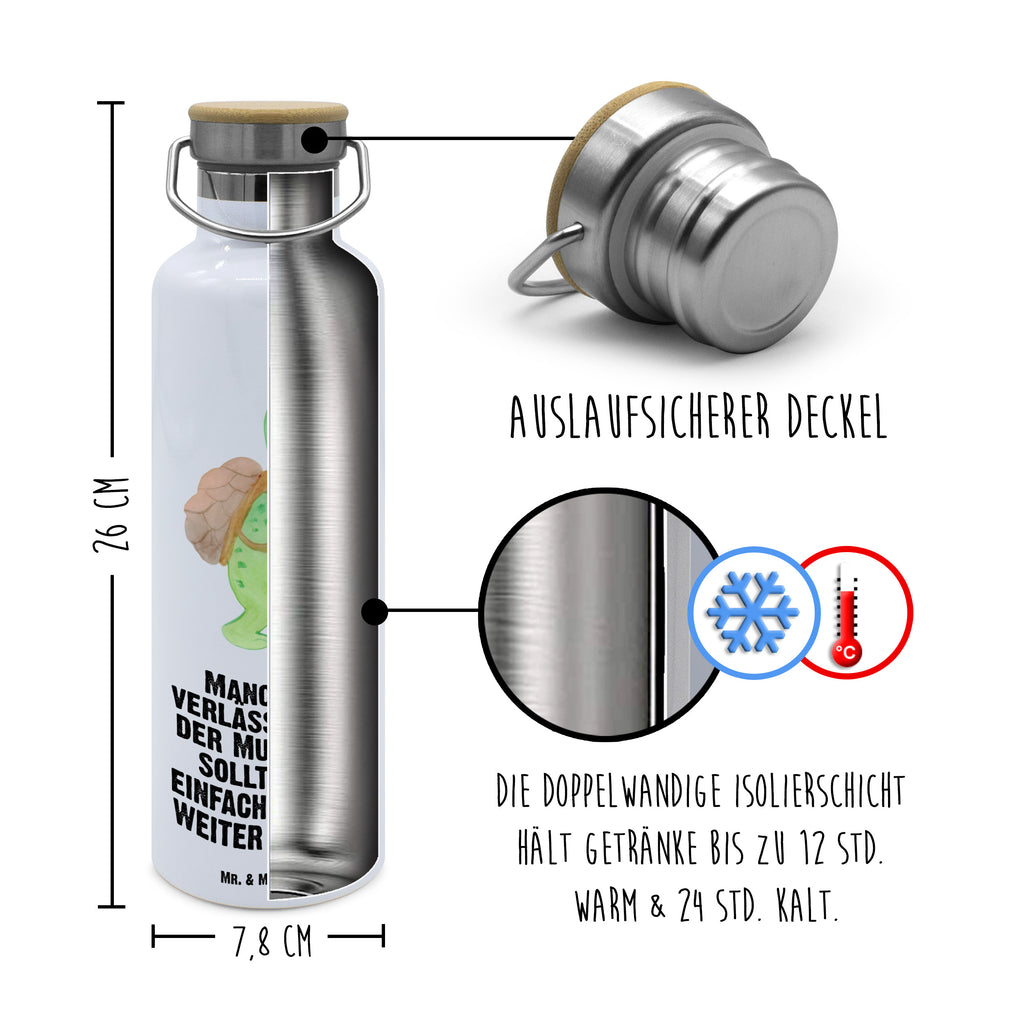 Trinkflasche Schildkröte Wanderer Thermosflasche, Isolierflasche, Edelstahl, Trinkflasche, isoliert, Wamrhaltefunktion, Sportflasche, Flasche zum Sport, Sportlerflasche, Schildkröte, Schildkröten, Motivation, Motivationsspruch, Motivationssprüche, Neuanfang