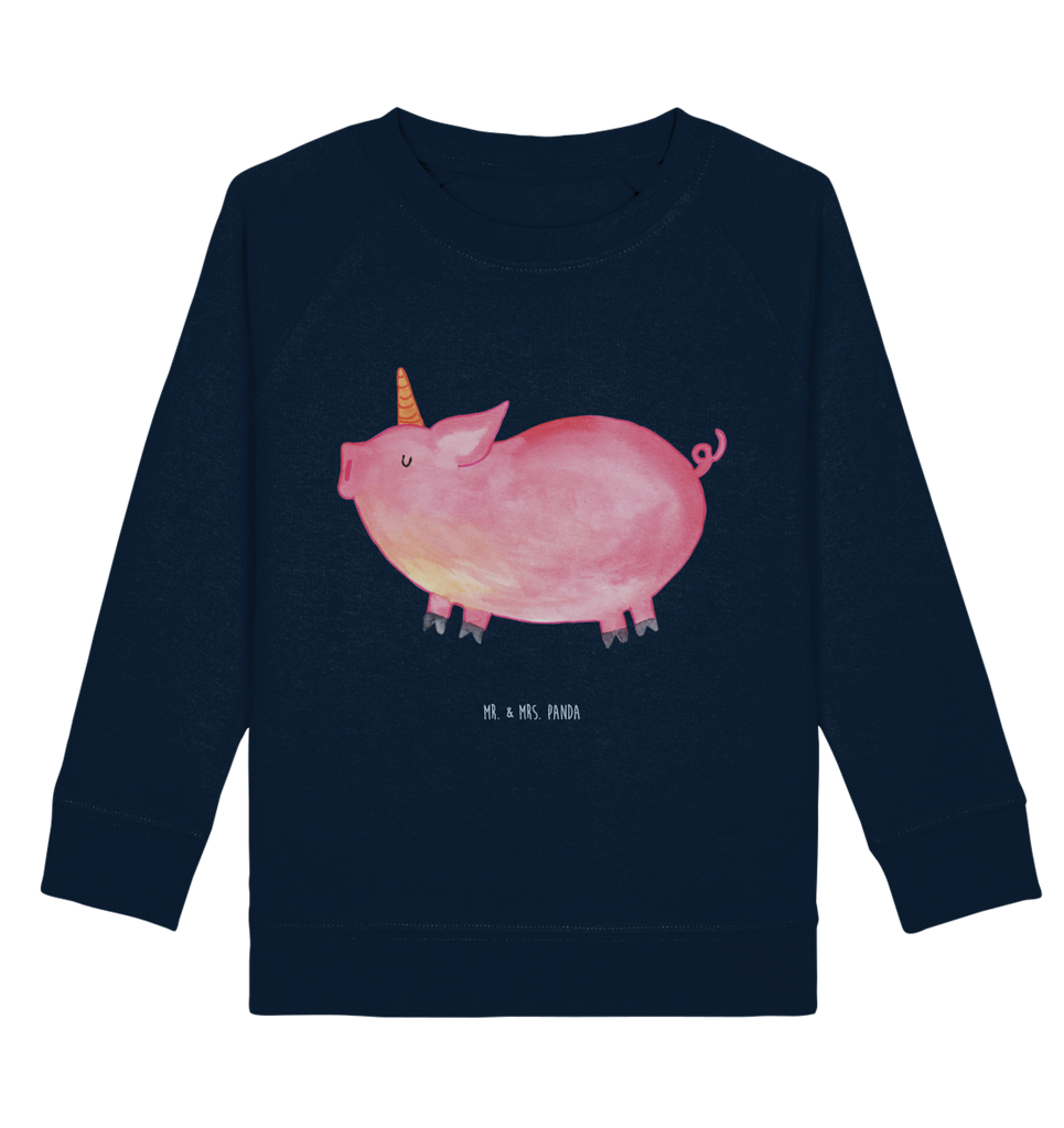 Organic Kinder Pullover Einhorn Schweinhorn Kinder Pullover, Kinder Sweatshirt, Jungen, Mädchen, Einhorn, Einhörner, Einhorn Deko, Pegasus, Unicorn, Party, Spaß, Schwein, Schweinhorn, Bauer, witzig. lustig, Spruch, geschenk, Pig, Piggy, funny, english, englisch