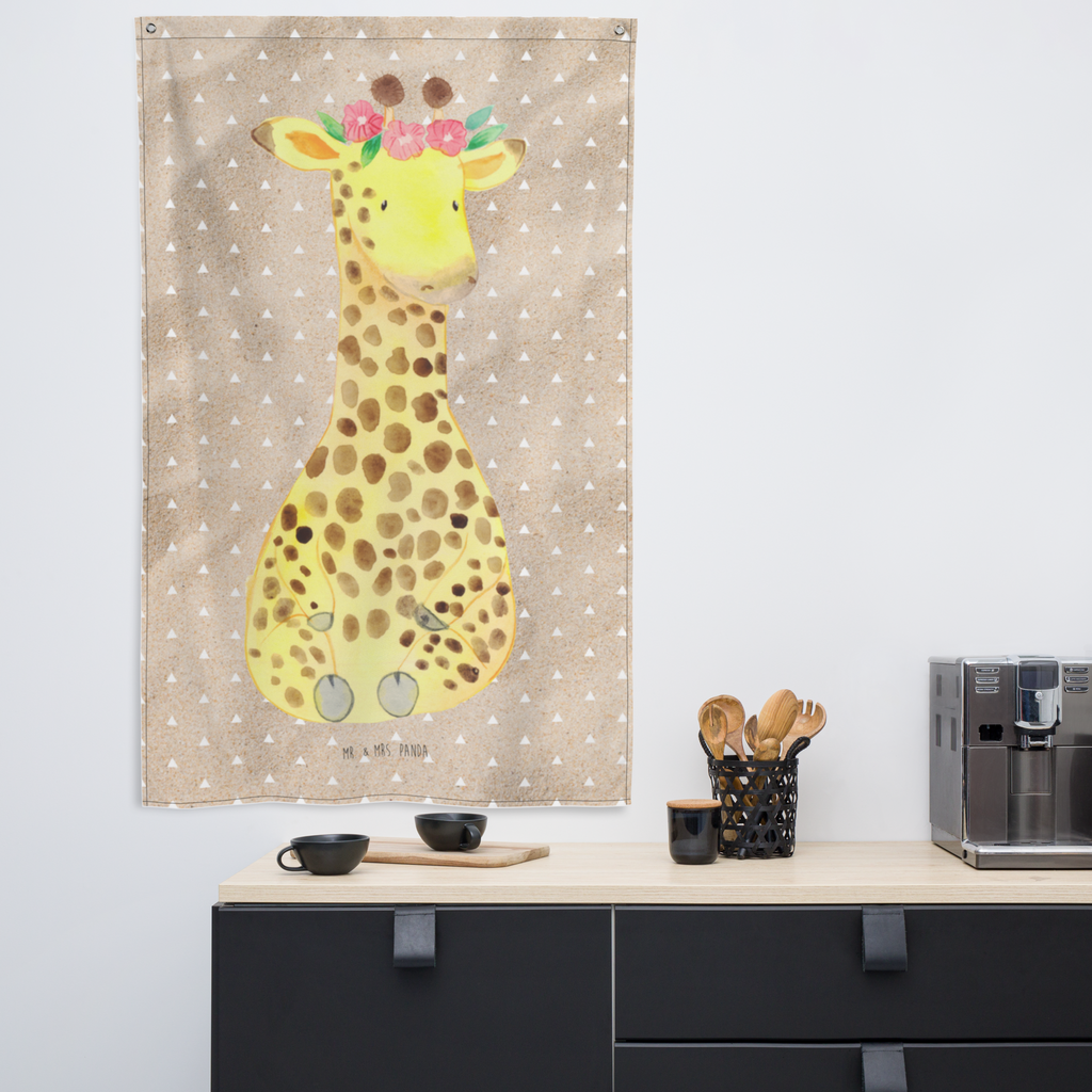 Wandteppich Giraffe Blumenkranz Wandbehang, Dekoration, Boho, Wandteppich, Wandtuch, Wanddeko, Tapisserie, Tapestry, Wandbild, Textil-Kunst, Schmuck-Wandbehang, Wand Deko, Kinderzimmer, Kinderzimmer Wand, Kinderzimmer Deko, Kinderzimmer Wanddeko, Afrika, Wildtiere, Giraffe, Blumenkranz, Abenteurer, Selbstliebe, Freundin