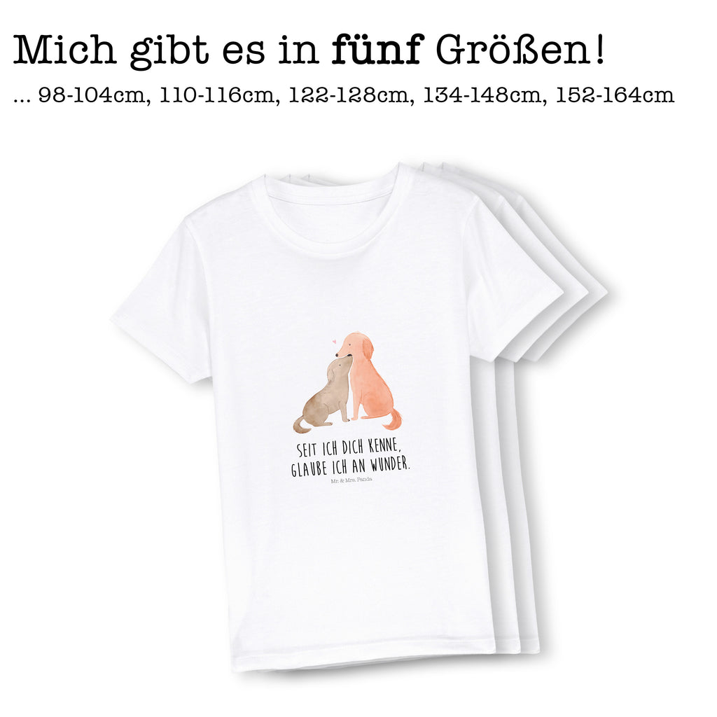 Organic Kinder T-Shirt Hunde Liebe Kinder T-Shirt, Kinder T-Shirt Mädchen, Kinder T-Shirt Jungen, Hund, Hundemotiv, Haustier, Hunderasse, Tierliebhaber, Hundebesitzer, Sprüche, Liebe, Hund. Hunde, Kuss, Vertrauen, Kuscheln, Herz