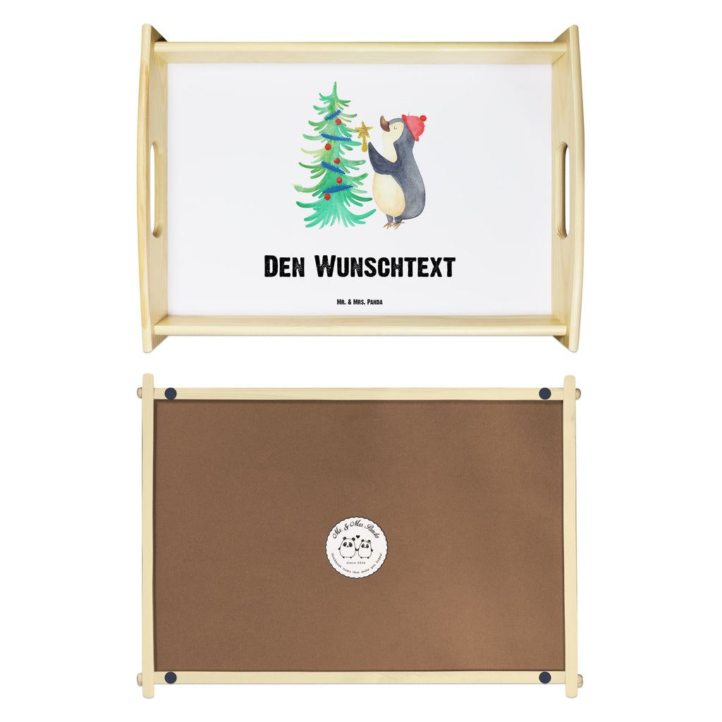 Personalisiertes Serviertablett Pinguin Weihnachtsbaum Personalisiertes Serviertablett, Personalisiertes Tablett, Personalisiertes Holztablett, Personalisiertes Küchentablett, Personalisiertes Dekotablett, Personalisiertes Frühstückstablett, Serviertablett mit Namen, Tablett mit Namen, Winter, Weihnachten, Weihnachtsdeko, Nikolaus, Advent, Heiligabend, Wintermotiv, Pinguin