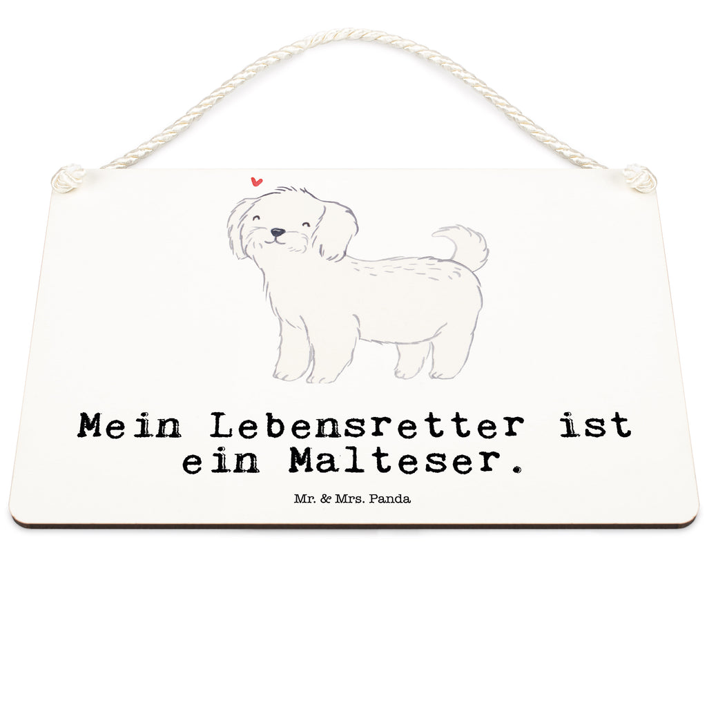 Deko Schild Malteser Lebensretter Dekoschild, Deko Schild, Schild, Tür Schild, Türschild, Holzschild, Wandschild, Wanddeko, Hund, Hunderasse, Rassehund, Hundebesitzer, Geschenk, Tierfreund, Schenken, Welpe, Malteser