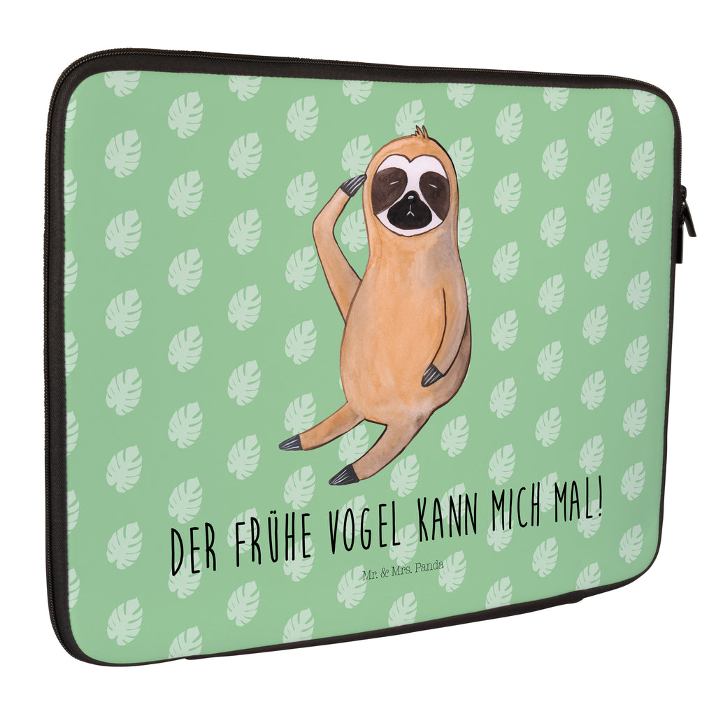 Notebook Tasche Faultier Vogel zeigen Notebook Tasche, Laptop, Computertasche, Tasche, Notebook-Tasche, Notebook-Reisehülle, Notebook Schutz, Faultier, Faultier Geschenk, Faultier Deko, Faultiere, faul, Lieblingstier, Spinner, früher Vogel, der frühe Vogel, Frühaufsteher, Morgenmuffel, Vogel, Faultierwelt