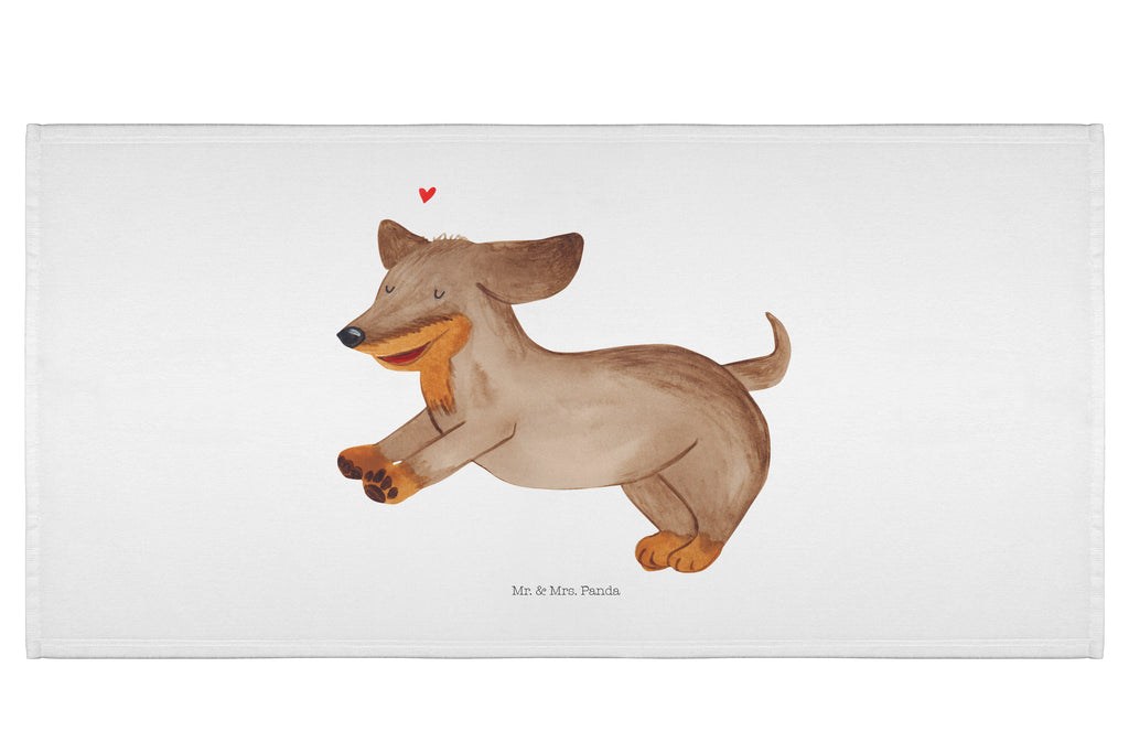 Handtuch Hund Dackel Handtuch, Badehandtuch, Badezimmer, Handtücher, groß, Kinder, Baby, Hund, Hundemotiv, Haustier, Hunderasse, Tierliebhaber, Hundebesitzer, Sprüche, Hunde, Dackel, Dachshund, happy dog