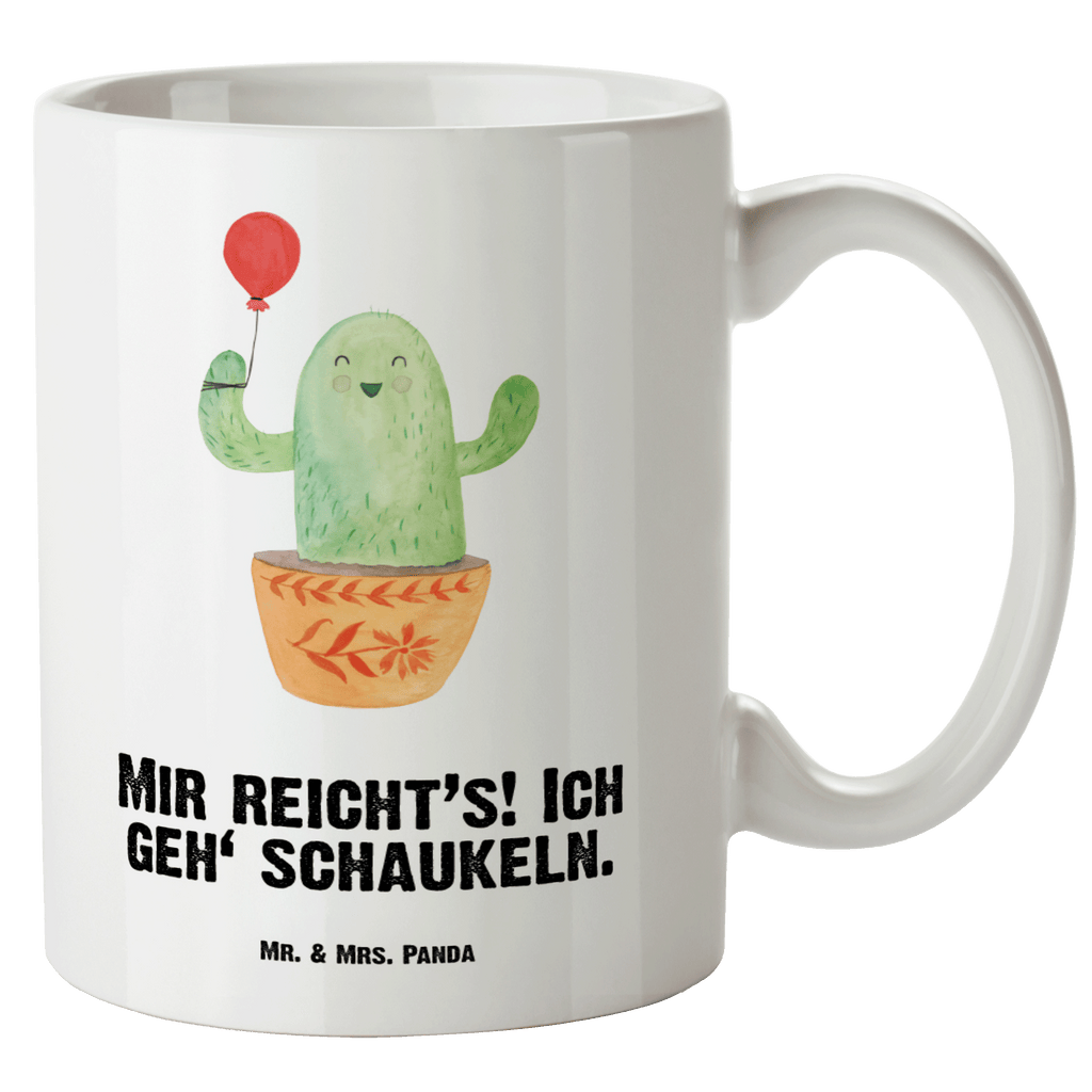 XL Tasse Kaktus Luftballon XL Tasse, Große Tasse, Grosse Kaffeetasse, XL Becher, XL Teetasse, spülmaschinenfest, Jumbo Tasse, Groß, Kaktus, Kakteen, Luftballon, Neustart, Freude, Büro, Stress, Büroalltag, Freundin, Freund, Ausbildung, Prüfung