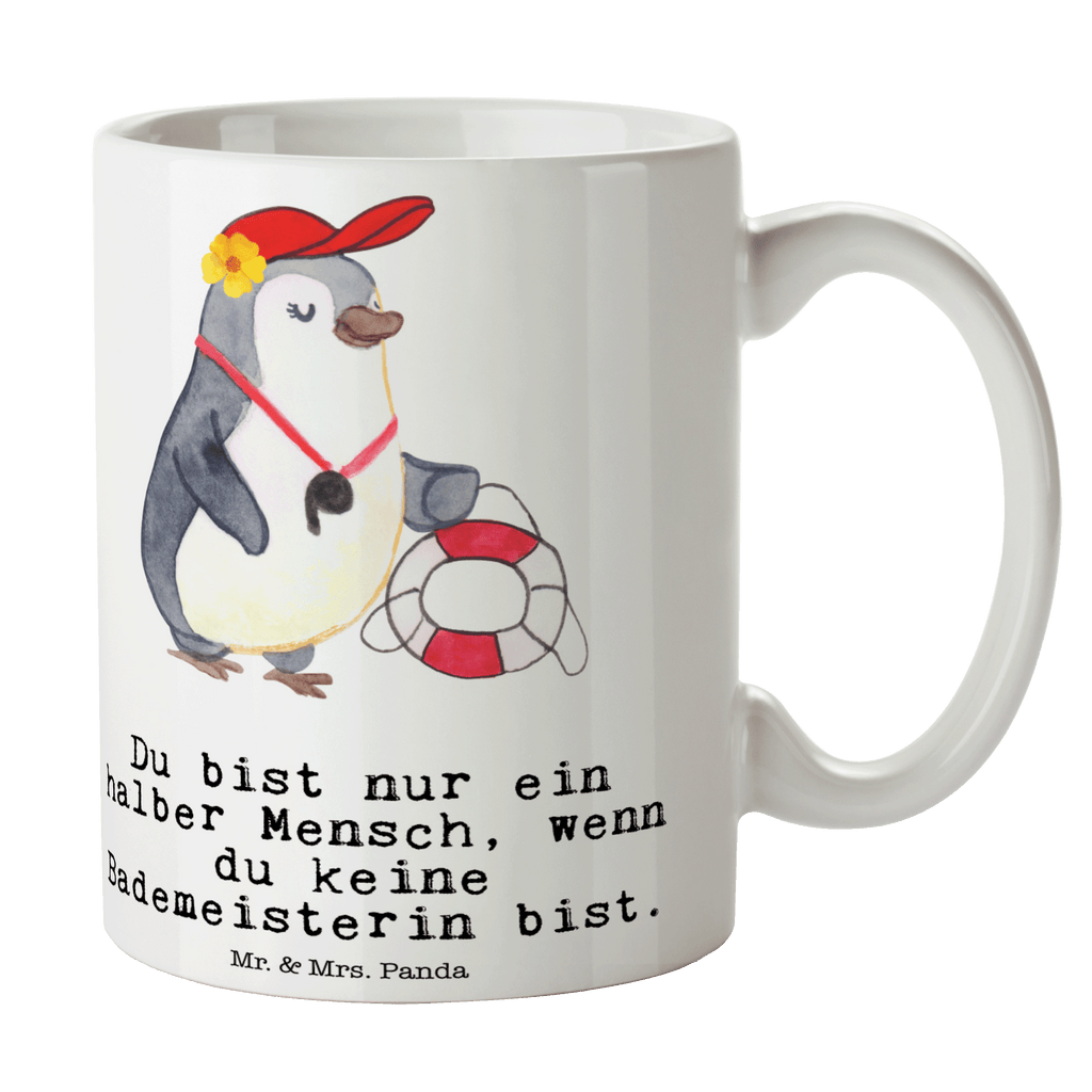 Tasse Bademeisterin mit Herz Tasse, Kaffeetasse, Teetasse, Becher, Kaffeebecher, Teebecher, Keramiktasse, Porzellantasse, Büro Tasse, Geschenk Tasse, Tasse Sprüche, Tasse Motive, Kaffeetassen, Tasse bedrucken, Designer Tasse, Cappuccino Tassen, Schöne Teetassen, Beruf, Ausbildung, Jubiläum, Abschied, Rente, Kollege, Kollegin, Geschenk, Schenken, Arbeitskollege, Mitarbeiter, Firma, Danke, Dankeschön, Bademeisterin, Rettungsschwimmerin, Schwimmmeisterin, Schwimmbad, Freibad, Badeanstalt, Schwimmverein, Schwimmschule