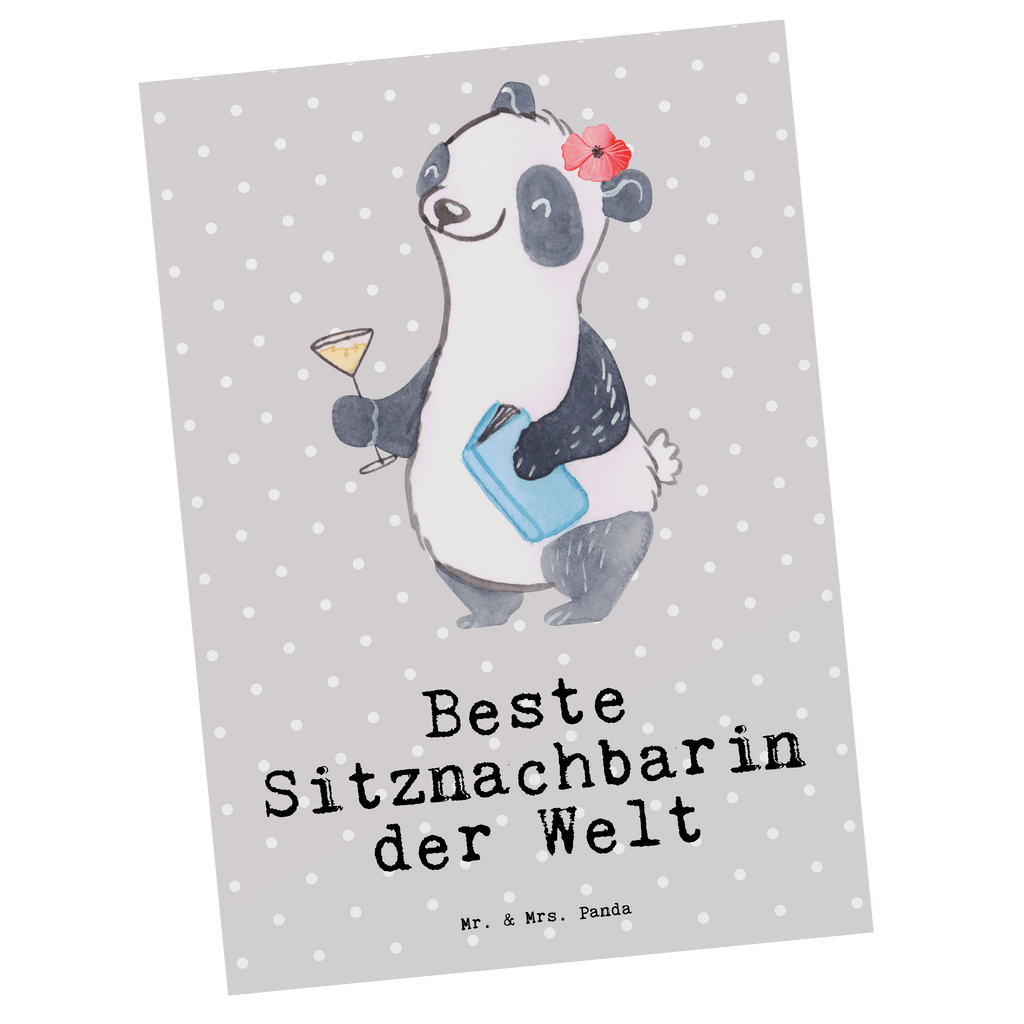 Postkarte Panda Beste Sitznachbarin der Welt Postkarte, Karte, Geschenkkarte, Grußkarte, Einladung, Ansichtskarte, Geburtstagskarte, Einladungskarte, Dankeskarte, Ansichtskarten, Einladung Geburtstag, Einladungskarten Geburtstag, für, Dankeschön, Geschenk, Schenken, Geburtstag, Geburtstagsgeschenk, Geschenkidee, Danke, Bedanken, Mitbringsel, Freude machen, Geschenktipp, Sitznachbarin, Stuhlnachbar, Mitschülerin, Nachbarin, Uni, Universität, Seminar, Kommilitone, Tischnachbar, Schule, Mitstudentin, Hochschule, Beste Sitznachbarin der Welt, Weltbeste Sitznachbarin