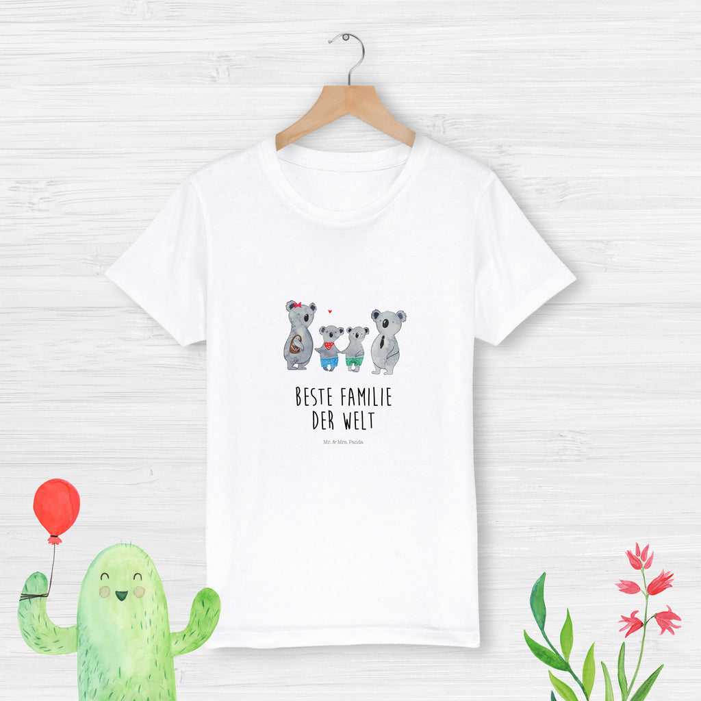 Organic Kinder T-Shirt Koala Familie zwei Kinder T-Shirt, Kinder T-Shirt Mädchen, Kinder T-Shirt Jungen, Familie, Vatertag, Muttertag, Bruder, Schwester, Mama, Papa, Oma, Opa, Koala, Koalabär, beste Familie, Familienzeit, Familienleben, Koalafamilie, Lieblingsfamilie