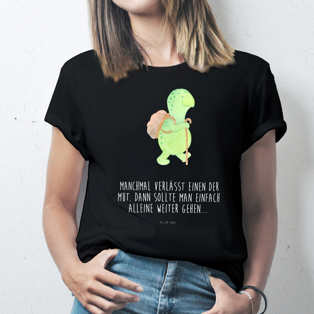 T-Shirt Standard Schildkröte Wanderer T-Shirt, Shirt, Tshirt, Lustiges T-Shirt, T-Shirt mit Spruch, Party, Junggesellenabschied, Jubiläum, Geburstag, Herrn, Damen, Männer, Frauen, Schlafshirt, Nachthemd, Sprüche, Schildkröte, Schildkröten, Motivation, Motivationsspruch, Motivationssprüche, Neuanfang