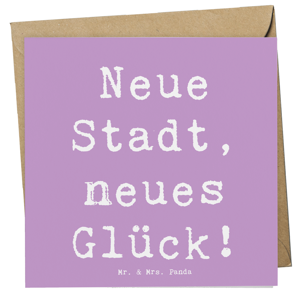 Deluxe Karte Spruch Umzug neue Stadt Karte, Grußkarte, Klappkarte, Einladungskarte, Glückwunschkarte, Hochzeitskarte, Geburtstagskarte, Hochwertige Grußkarte, Hochwertige Klappkarte