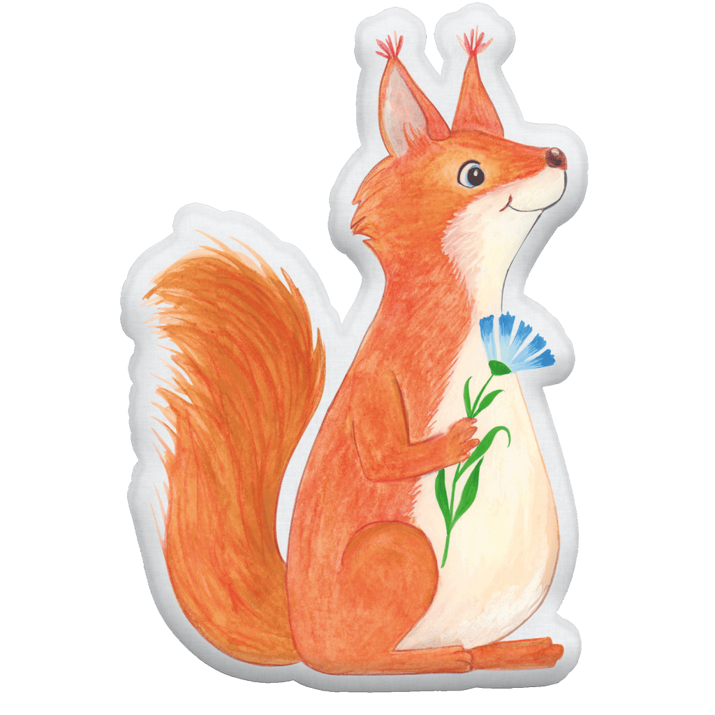 Kissen Kuscheltier Eichhörnchen Blume Tierkissen, Kuscheltier, Plüschtier, Tiermotive, Gute Laune, lustige Sprüche, Tiere, Eichhörnchen, Eichhorn, Spruch positiv, Lachen, Spaß, Motivation Sprüche, Motivation Bilder, glücklich Spruch, Spruch Deko