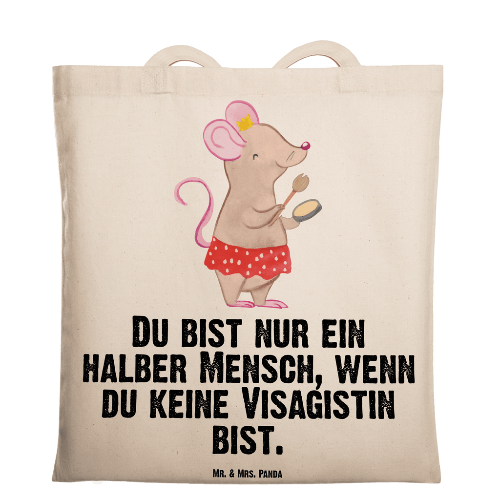 Tragetasche Visagistin mit Herz Beuteltasche, Beutel, Einkaufstasche, Jutebeutel, Stoffbeutel, Tasche, Shopper, Umhängetasche, Strandtasche, Schultertasche, Stofftasche, Tragetasche, Badetasche, Jutetasche, Einkaufstüte, Laptoptasche, Beruf, Ausbildung, Jubiläum, Abschied, Rente, Kollege, Kollegin, Geschenk, Schenken, Arbeitskollege, Mitarbeiter, Firma, Danke, Dankeschön, Kosmetikerin, Make Up Artist, Maskenbildnerin, Visagistin, Beauty Salon, Kosmetikstudio, Eröffnung