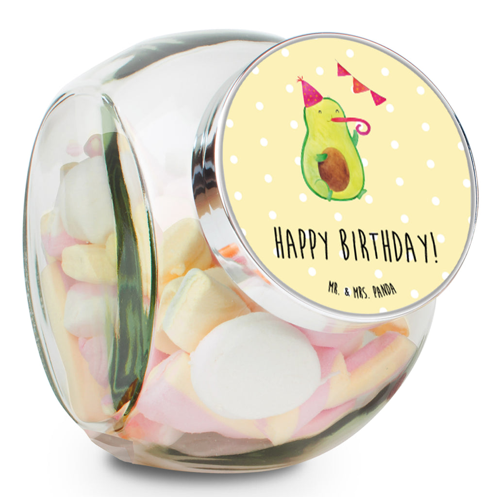 Bonbonglas Avocado Birthday Vorratsdose, Vorratsbehälter, Süßigkeitenglas, Süßigkeitendose, Kaffeedose, Müslidose, Teedose, Keksbehälter, Keksedose, Glasdose, Glasbälter, Vorratsglas, Küchenbehälter, Aufbewahrungsdose, Aufbewahungsglas, Gewürzdose, Küchenorganizer, Snackdose, Avocado, Veggie, Vegan, Gesund