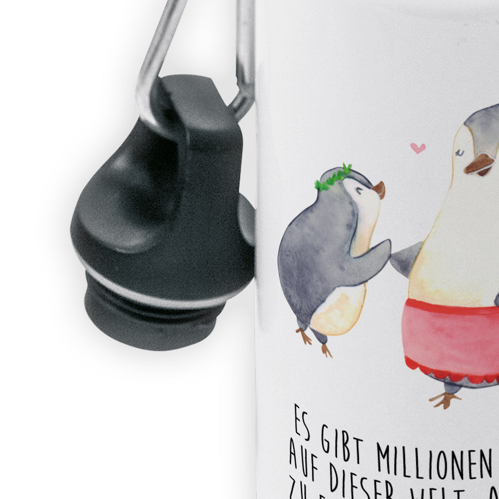 Kindertrinkflasche Pinguin mit Kind Kindertrinkflasche, Kinder Trinkflasche, Trinkflasche, Flasche, Kinderflasche, Kinder, Kids, Kindergarten Flasche, Grundschule, Jungs, Mädchen, Familie, Vatertag, Muttertag, Bruder, Schwester, Mama, Papa, Oma, Opa, Geschenk, Mami, Mutti, Mutter, Geburststag