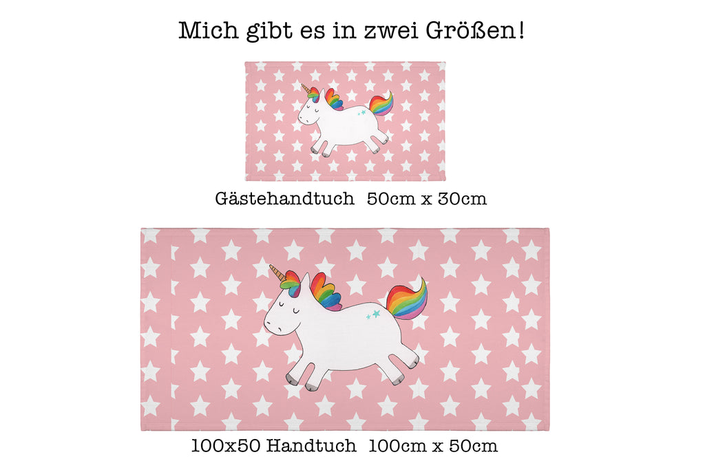 Handtuch Einhorn Happy Handtuch, Badehandtuch, Badezimmer, Handtücher, groß, Kinder, Baby, Einhorn, Einhörner, Einhorn Deko, Pegasus, Unicorn, glücklich, fröhlich, Spaß, Freude, Lebensfreude, witzig, spannend, Lächeln, Lachen