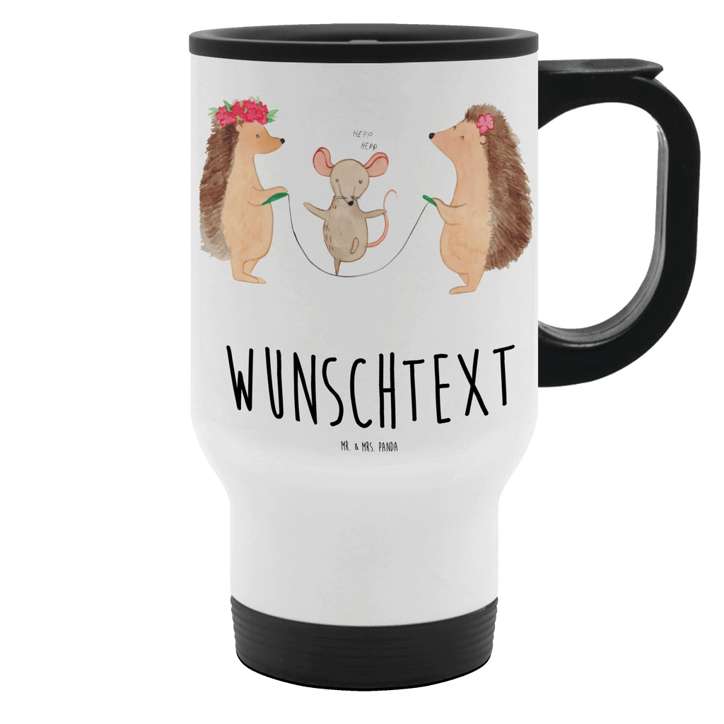 Personalisierter Thermobecher Igel Seilhüpfen Personalisierter Thermobecher, Personalisierter To Go Becher, Personalisierte Thermotasse, Personalisierter Kaffeebecher, Personalisierter Isolierbecher, Thermobecher personalisieren, Thermobecher mit Namen, Thermobecher selbst gestalten, Wunschname, Spülmaschinenfest, Bedrucken, Isolierbecher mit Namen, Isolierbecher selbst gestalten, Thermotasse personalisieren, Thermotasse mit Namen, Tiermotive, Gute Laune, lustige Sprüche, Tiere, Igel, Maus, Seilspringen, Seilhüpfen, Kinder, Kindergarten