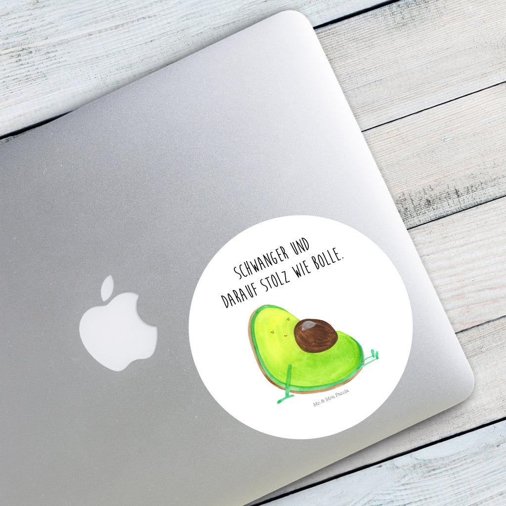 Rund Aufkleber Avocado schwanger Sticker, Aufkleber, Etikett, Avocado, Veggie, Vegan, Gesund, schwanger, Schwangerschaft, Babyparty, Babyshower