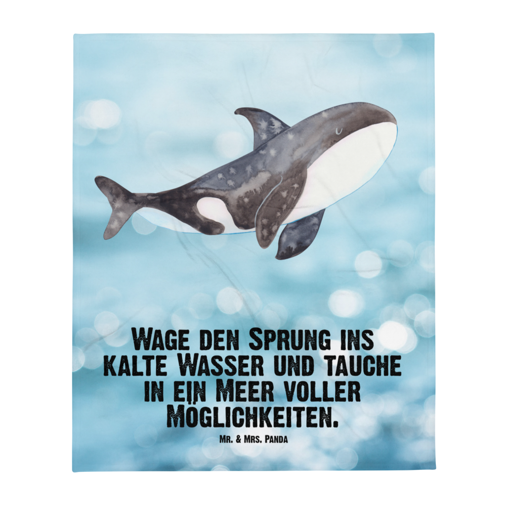 Babydecke Orca Babydecke, Babygeschenk, Geschenk Geburt, Babyecke Kuscheldecke, Krabbeldecke, Meerestiere, Meer, Urlaub, Orca, Orcas, Killerwal, Wal, Möglichkeiten, Büro, Arbeit, Motivation, Selbstliebe, Neustart, Startup