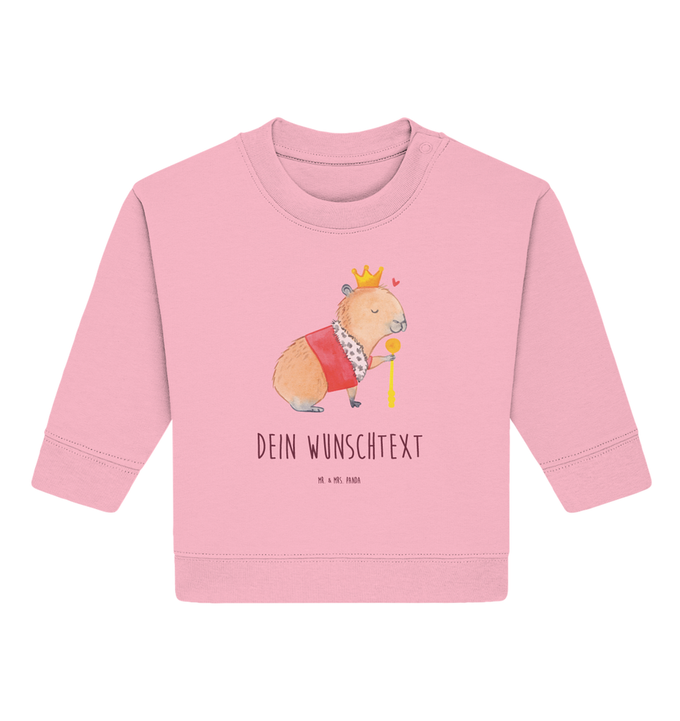 Personalisierter Baby Pullover Capybara König Personalisierter Baby Pullover, Personalisiertes Baby Sweatshirt, Tiermotive, Gute Laune, lustige Sprüche, Tiere, Capybara, König