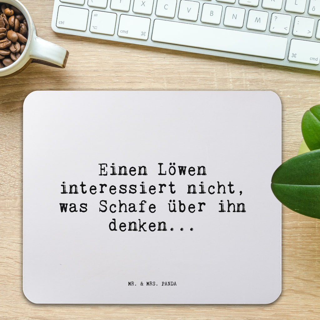 Mauspad Sprüche und Zitate Einen Löwen interessiert nicht, was Schafe über ihn denken... Mousepad, Computer zubehör, Büroausstattung, PC Zubehör, Arbeitszimmer, Mauspad, Einzigartiges Mauspad, Designer Mauspad, Mausunterlage, Mauspad Büro, Spruch, Sprüche, lustige Sprüche, Weisheiten, Zitate, Spruch Geschenke, Spruch Sprüche Weisheiten Zitate Lustig Weisheit Worte