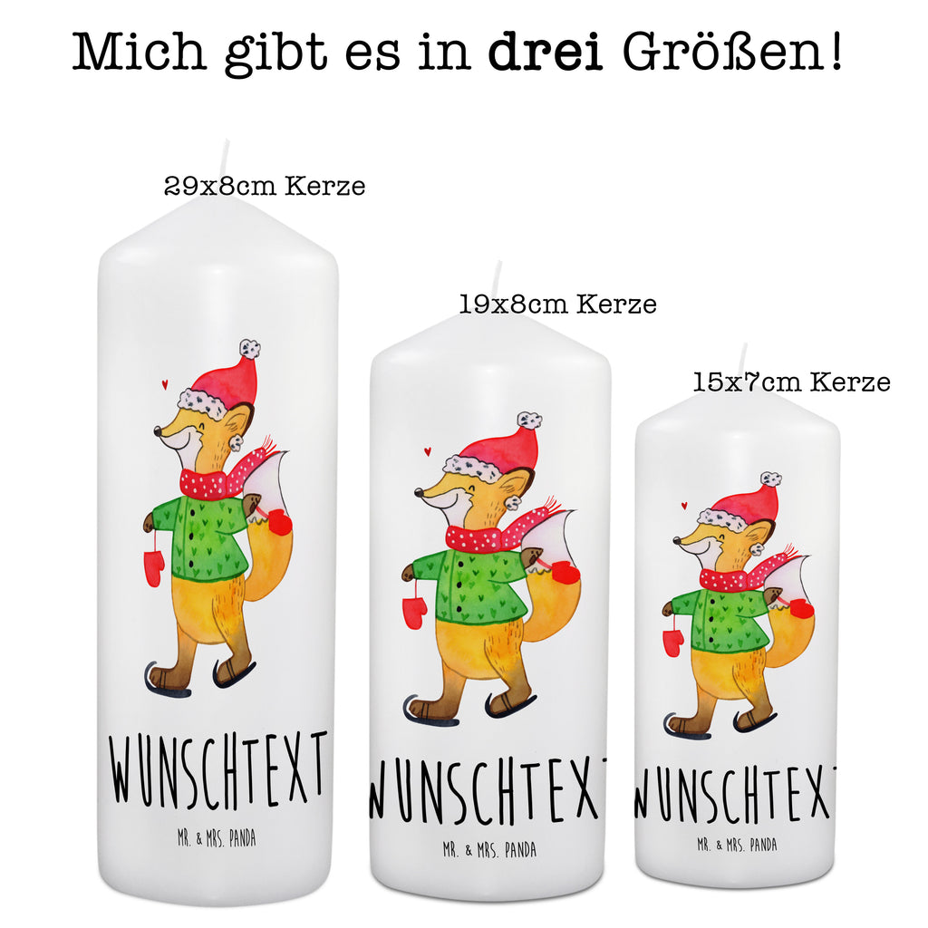 Personalisierte Kerze Fuchs  Schlittschuhe Kerze, Taufkerze, Kommunionskerze, Geburtstagskerze, Geschenk Kerze, Taufgeschenk Kerze, Kerze mit Druck, Besondere Kerze, Geschenkidee Kerze, Kerze für Kommunion, kerze personalisiert, personalisierte kerze, personalisierte kerzen, Winter, Weihnachten, Weihnachtsdeko, Nikolaus, Advent, Heiligabend, Wintermotiv, Weihnachtsmann, Weihnachtstage, Weihnachtsbaum, Tannenbaum, Weihnachtszeit