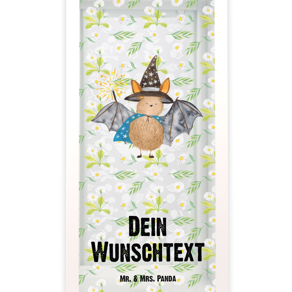 Personalisierte Deko Laterne Fledermaus Zauberer Gartenlampe, Gartenleuchte, Gartendekoration, Gartenlicht, Laterne kleine Laternen, XXL Laternen, Laterne groß, Tiermotive, Gute Laune, lustige Sprüche, Tiere, Fledermaus, Fledermäuse, Zauberer, Magier, Frauen, reinsteigern