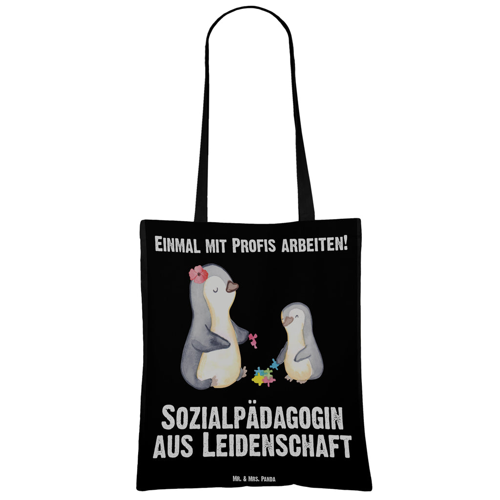 Tragetasche Sozialpädagogin aus Leidenschaft Beuteltasche, Beutel, Einkaufstasche, Jutebeutel, Stoffbeutel, Tasche, Shopper, Umhängetasche, Strandtasche, Schultertasche, Stofftasche, Tragetasche, Badetasche, Jutetasche, Einkaufstüte, Laptoptasche, Beruf, Ausbildung, Jubiläum, Abschied, Rente, Kollege, Kollegin, Geschenk, Schenken, Arbeitskollege, Mitarbeiter, Firma, Danke, Dankeschön