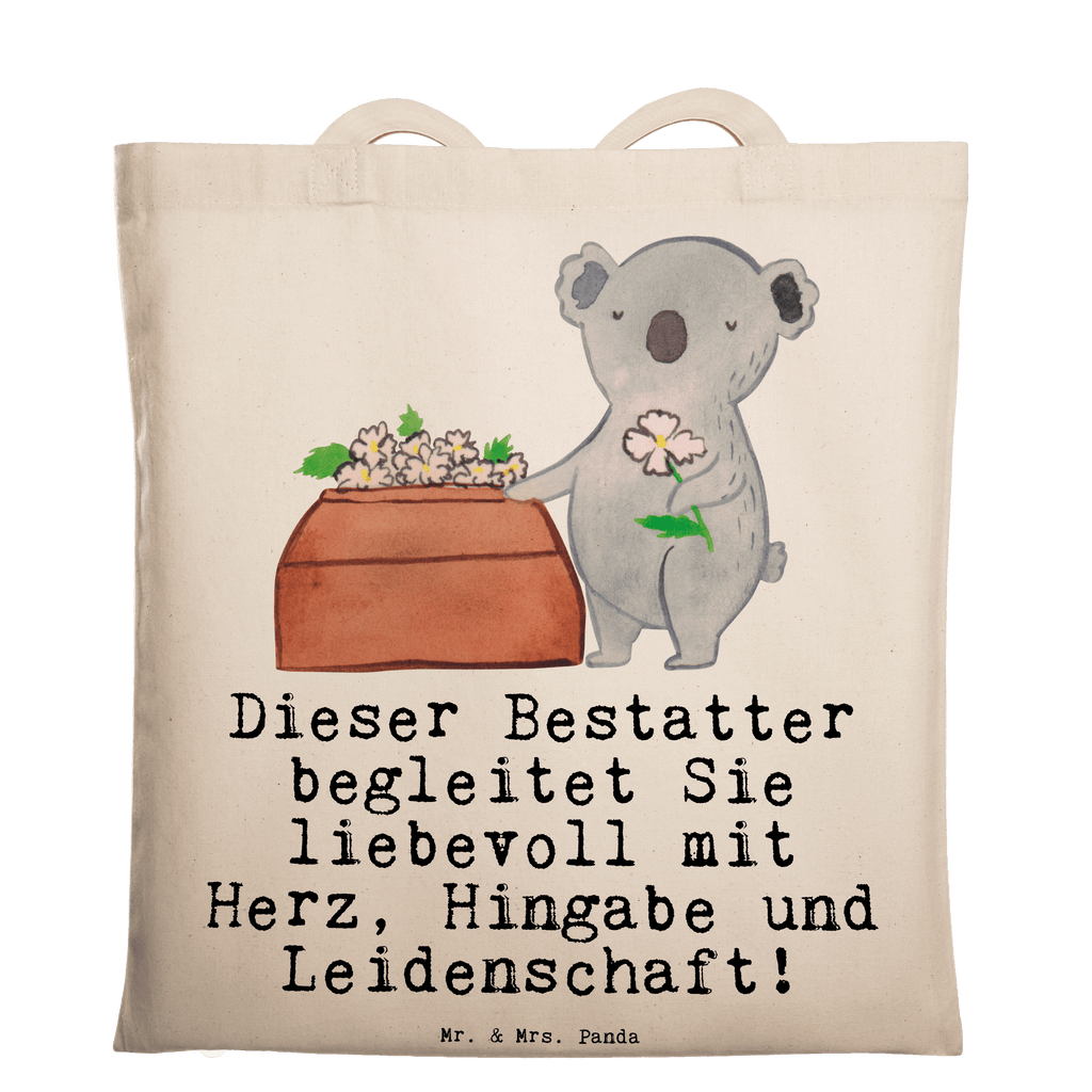 Tragetasche Bestatter mit Herz Beuteltasche, Beutel, Einkaufstasche, Jutebeutel, Stoffbeutel, Tasche, Shopper, Umhängetasche, Strandtasche, Schultertasche, Stofftasche, Tragetasche, Badetasche, Jutetasche, Einkaufstüte, Laptoptasche, Beruf, Ausbildung, Jubiläum, Abschied, Rente, Kollege, Kollegin, Geschenk, Schenken, Arbeitskollege, Mitarbeiter, Firma, Danke, Dankeschön