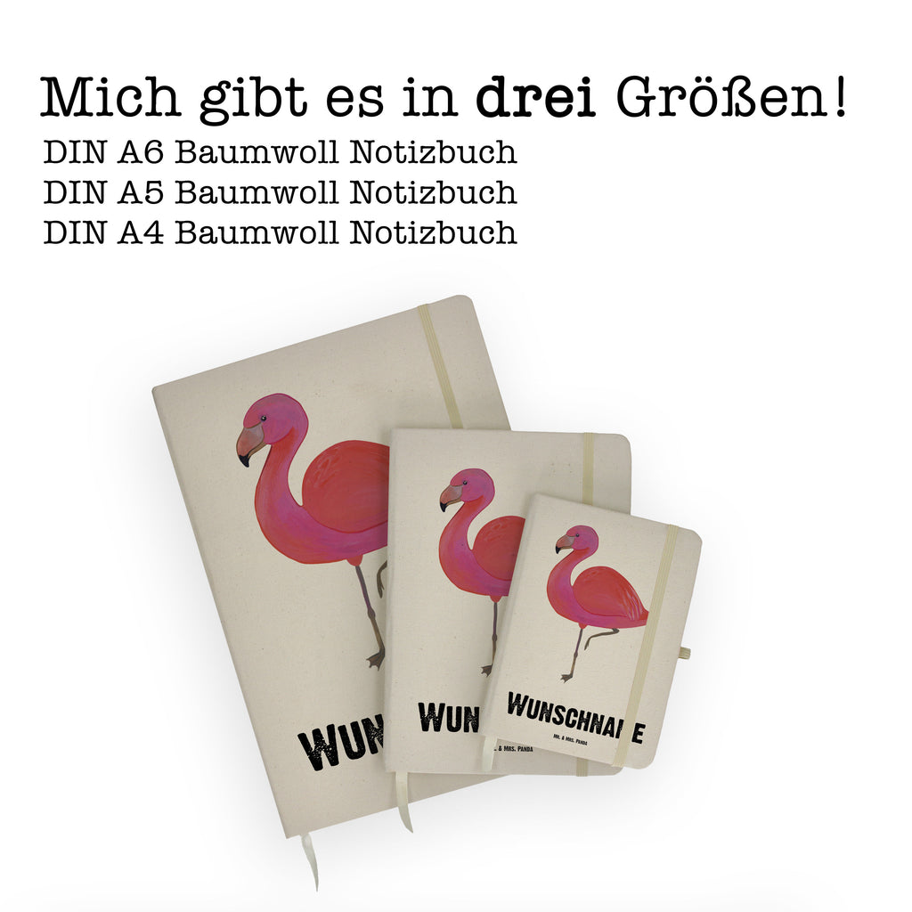 DIN A4 Personalisiertes Notizbuch Flamingo classic Personalisiertes Notizbuch, Notizbuch mit Namen, Notizbuch bedrucken, Personalisierung, Namensbuch, Namen, Flamingo, Einzigartig, Selbstliebe, Stolz, ich, für mich, Spruch, Freundin, Freundinnen, Außenseiter, Sohn, Tochter, Geschwister