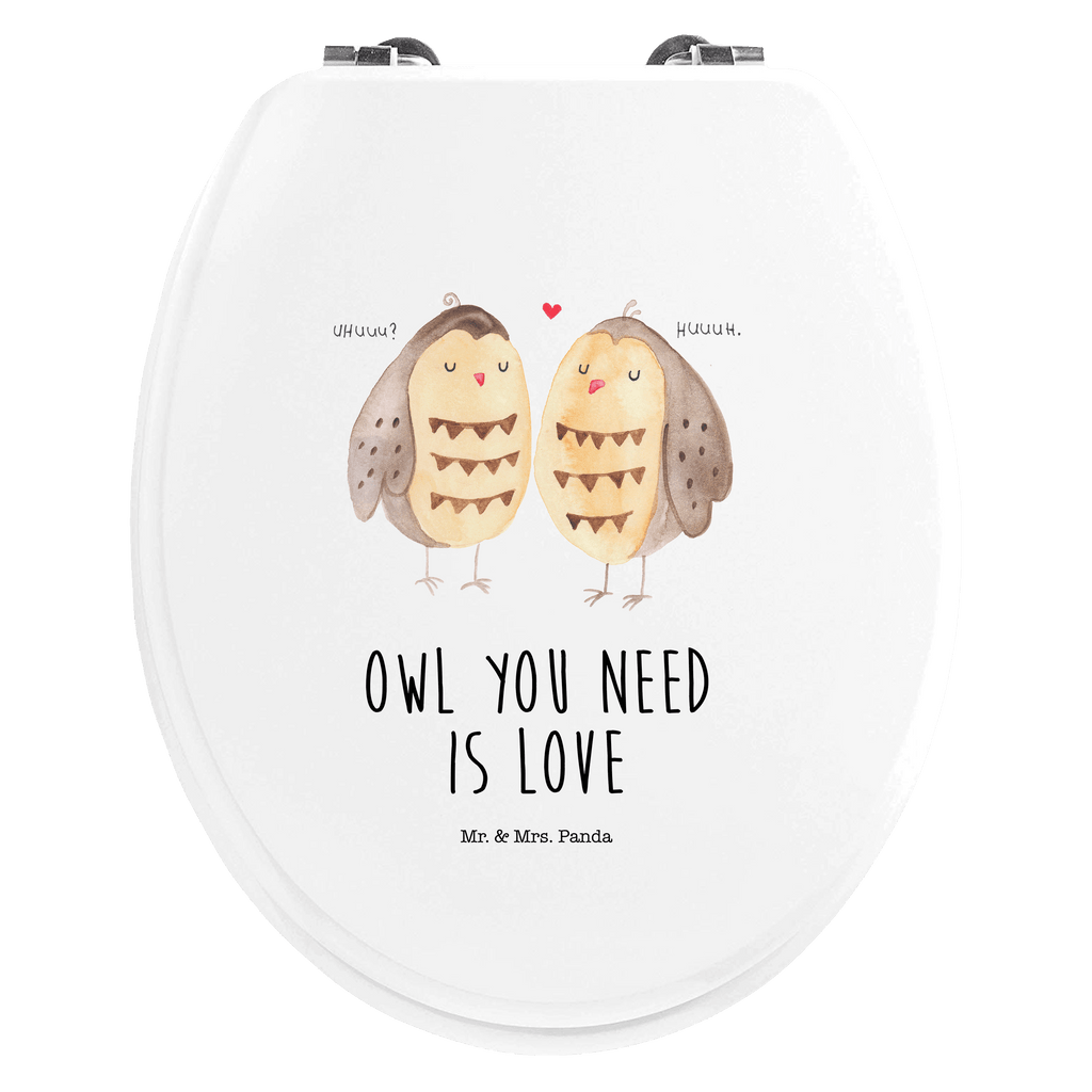 Motiv WC Sitz Eulen Liebe Klobrille, Klodeckel, Toilettendeckel, WC-Sitz, Toilette, Eule, Eule Deko, Liebe, Hochzeit Spruch, Owl, All you need is love, Liebe Spruch, Freundin Geschenk, Freund, Wortspiel lustig