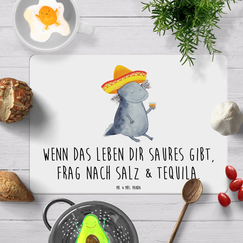 Tischset Axolotl Tequila Tischset, Tischuntersetzer, Platzset, Tischsets abwaschbar, Tischunterlage, Axolotl, Molch, Mexico, Mexiko, Sombrero, Zitrone, Tequila, Motivation, Spruch, Schwanzlurch, Lurch, Lurche, Axolot, Feuerdrache, Feuersalamander