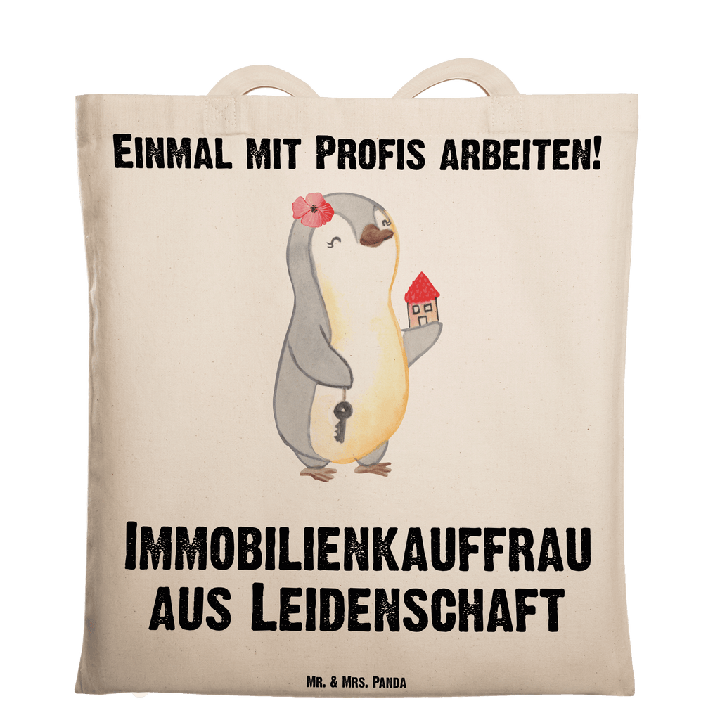 Tragetasche Immobilienkauffrau aus Leidenschaft Beuteltasche, Beutel, Einkaufstasche, Jutebeutel, Stoffbeutel, Tasche, Shopper, Umhängetasche, Strandtasche, Schultertasche, Stofftasche, Tragetasche, Badetasche, Jutetasche, Einkaufstüte, Laptoptasche, Beruf, Ausbildung, Jubiläum, Abschied, Rente, Kollege, Kollegin, Geschenk, Schenken, Arbeitskollege, Mitarbeiter, Firma, Danke, Dankeschön, Immobilienmaklerin, Immobilienhändlerin, Immobilienkauffrau, Immobilienbüro