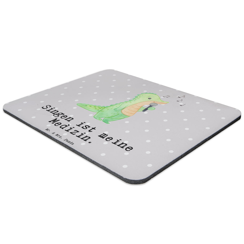 Mauspad Krokodil Singen Medizin Mousepad, Computer zubehör, Büroausstattung, PC Zubehör, Arbeitszimmer, Mauspad, Einzigartiges Mauspad, Designer Mauspad, Mausunterlage, Mauspad Büro, Geschenk, Sport, Sportart, Hobby, Schenken, Danke, Dankeschön, Auszeichnung, Gewinn, Sportler, Singen, Band, Live Auftritt, Gesang, Hobbysänger