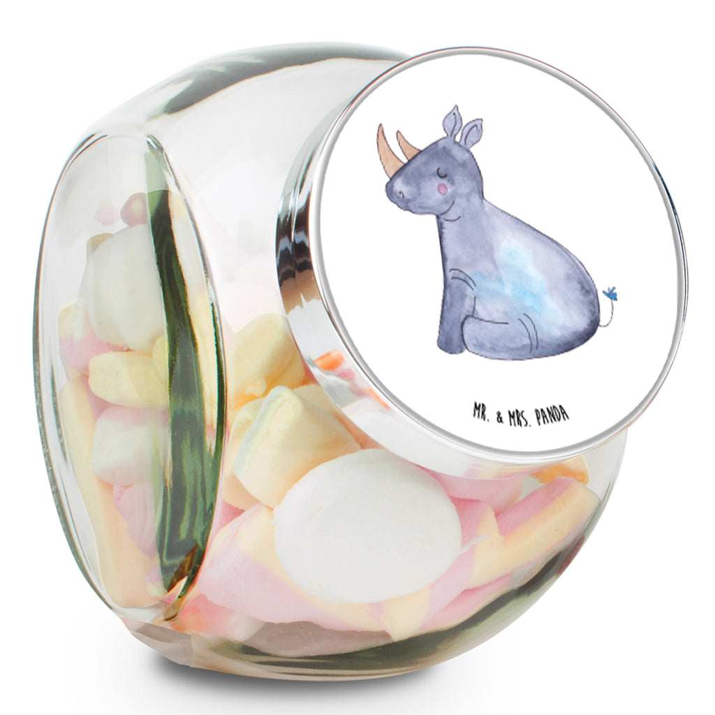 Bonbonglas Einhorn Nashorn Vorratsdose, Vorratsbehälter, Süßigkeitenglas, Süßigkeitendose, Kaffeedose, Müslidose, Teedose, Keksbehälter, Keksedose, Glasdose, Glasbälter, Vorratsglas, Küchenbehälter, Aufbewahrungsdose, Aufbewahungsglas, Gewürzdose, Küchenorganizer, Snackdose, Einhorn, Einhörner, Einhorn Deko, Unicorn, Regenbogen, witzig, lustig, Zoo, Glitzer, Einhornpower, Erwachsenwerden, Nashorn, Nashörner