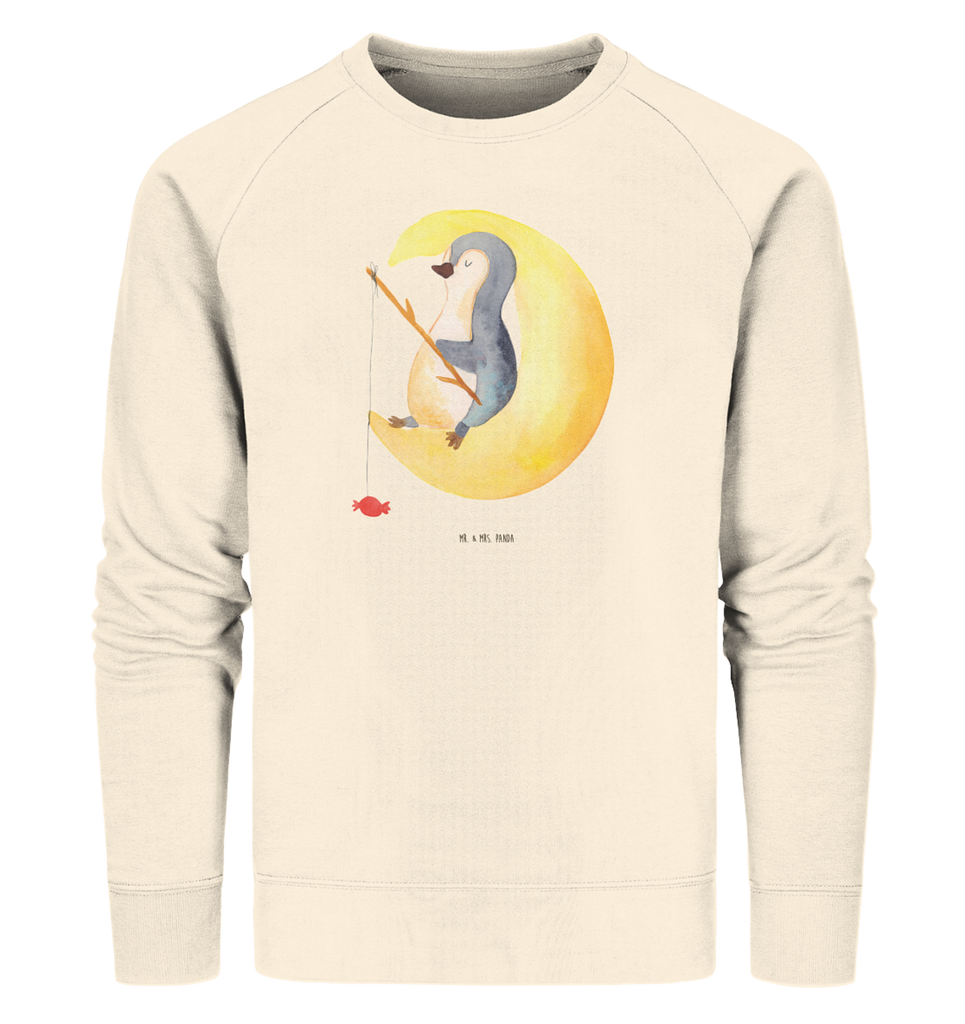 Organic Pullover Pinguin Mond Pullover, Pullover Männer, Pullover Frauen, Sweatshirt, Sweatshirt Männer, Sweatshirt Frauen, Unisex, Pinguin, Pinguine, Spruch, schlafen, Nachtruhe, Einschlafen, Schlafzimmer, Schlafstörungen, Gästezimmer