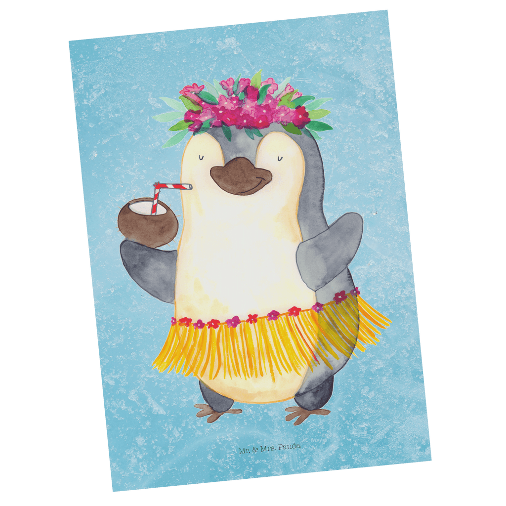 Postkarte Pinguin Kokosnuss Postkarte, Karte, Geschenkkarte, Grußkarte, Einladung, Ansichtskarte, Geburtstagskarte, Einladungskarte, Dankeskarte, Ansichtskarten, Einladung Geburtstag, Einladungskarten Geburtstag, Pinguin, Aloha, Hawaii, Urlaub, Kokosnuss, Pinguine