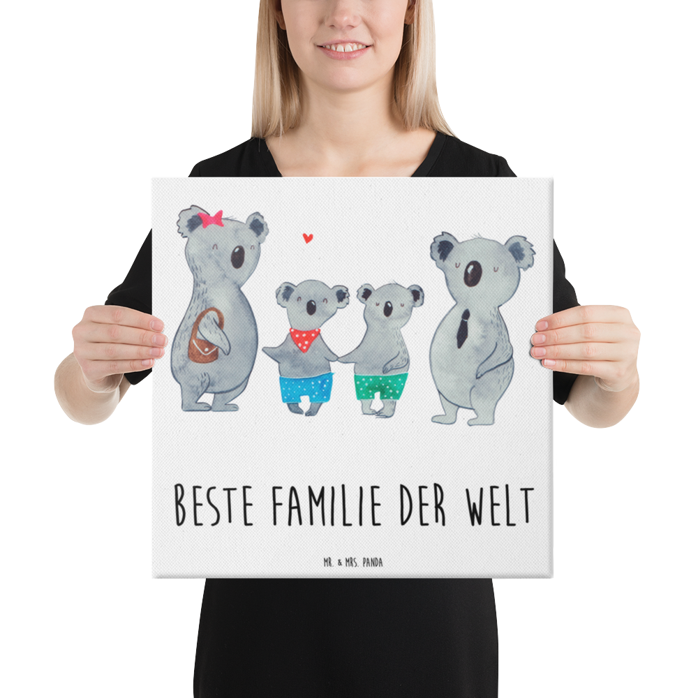 Leinwand Bild Koala Familie zwei Leinwand, Bild, Kunstdruck, Wanddeko, Dekoration, Familie, Vatertag, Muttertag, Bruder, Schwester, Mama, Papa, Oma, Opa, Koala, Koalabär, beste Familie, Familienzeit, Familienleben, Koalafamilie, Lieblingsfamilie