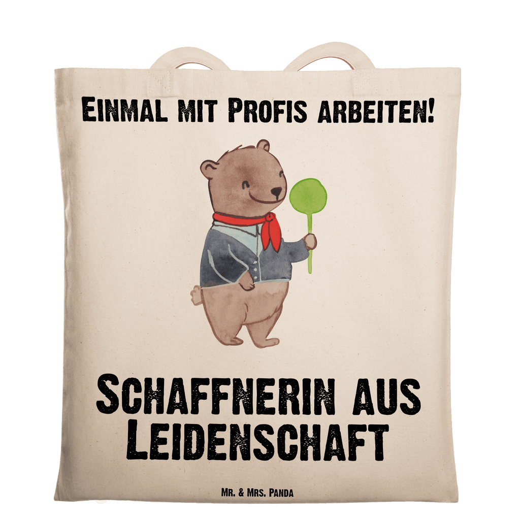 Tragetasche Schaffnerin aus Leidenschaft Beuteltasche, Beutel, Einkaufstasche, Jutebeutel, Stoffbeutel, Tasche, Shopper, Umhängetasche, Strandtasche, Schultertasche, Stofftasche, Tragetasche, Badetasche, Jutetasche, Einkaufstüte, Laptoptasche, Beruf, Ausbildung, Jubiläum, Abschied, Rente, Kollege, Kollegin, Geschenk, Schenken, Arbeitskollege, Mitarbeiter, Firma, Danke, Dankeschön