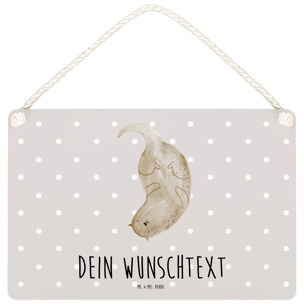 Personalisiertes Deko Schild Otter kopfüber Dekoschild, Deko Schild, Schild, Tür Schild, Türschild, Holzschild, Wandschild, Wanddeko, Otter, Fischotter, Seeotter, Otter Seeotter See Otter