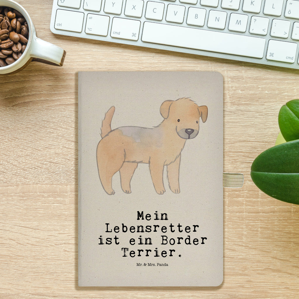 Baumwoll Notizbuch Border Terrier Lebensretter Notizen, Eintragebuch, Tagebuch, Notizblock, Adressbuch, Journal, Kladde, Skizzenbuch, Notizheft, Schreibbuch, Schreibheft, Hund, Hunderasse, Rassehund, Hundebesitzer, Geschenk, Tierfreund, Schenken, Welpe, Border Terrier