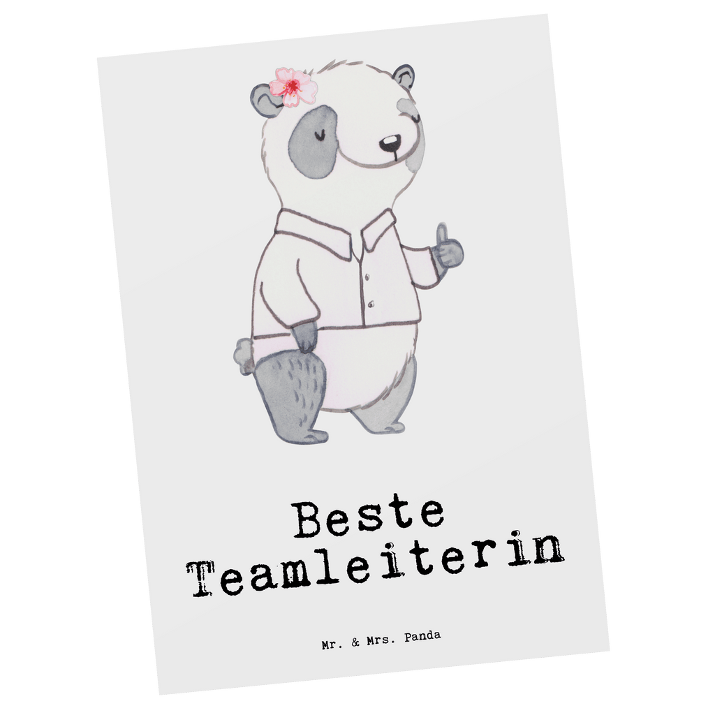 Postkarte Panda Beste Teamleiterin Postkarte, Karte, Geschenkkarte, Grußkarte, Einladung, Ansichtskarte, Geburtstagskarte, Einladungskarte, Dankeskarte, Ansichtskarten, Einladung Geburtstag, Einladungskarten Geburtstag, für, Dankeschön, Geschenk, Schenken, Geburtstag, Geburtstagsgeschenk, Geschenkidee, Danke, Bedanken, Mitbringsel, Freude machen, Geschenktipp, Teamleiterin, Seminarleiterin, Gruppenleiterin, Leiterin, Kollegin, Chefin, Vorgesetzte, Abschied, Abschiedsgeschenk, Ruhestand