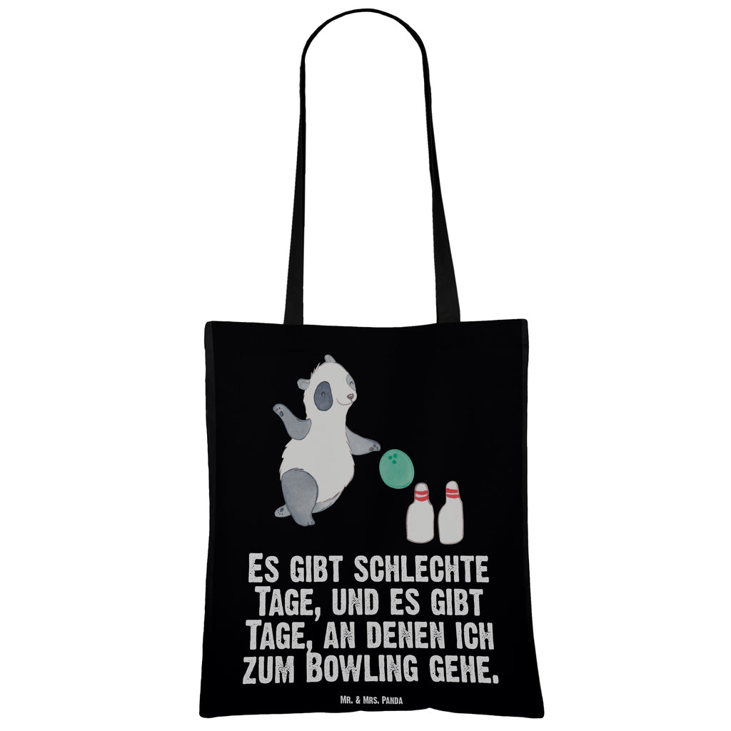 Tragetasche Panda Bowling Tage Beuteltasche, Beutel, Einkaufstasche, Jutebeutel, Stoffbeutel, Tasche, Shopper, Umhängetasche, Strandtasche, Schultertasche, Stofftasche, Tragetasche, Badetasche, Jutetasche, Einkaufstüte, Laptoptasche, Geschenk, Sport, Sportart, Hobby, Schenken, Danke, Dankeschön, Auszeichnung, Gewinn, Sportler, Bowling, Bowlen gehen, Bowling Center, Bowlingbahn, Kegelbahn, Kegelausflug, Bowlingausflug, Bowlingparty