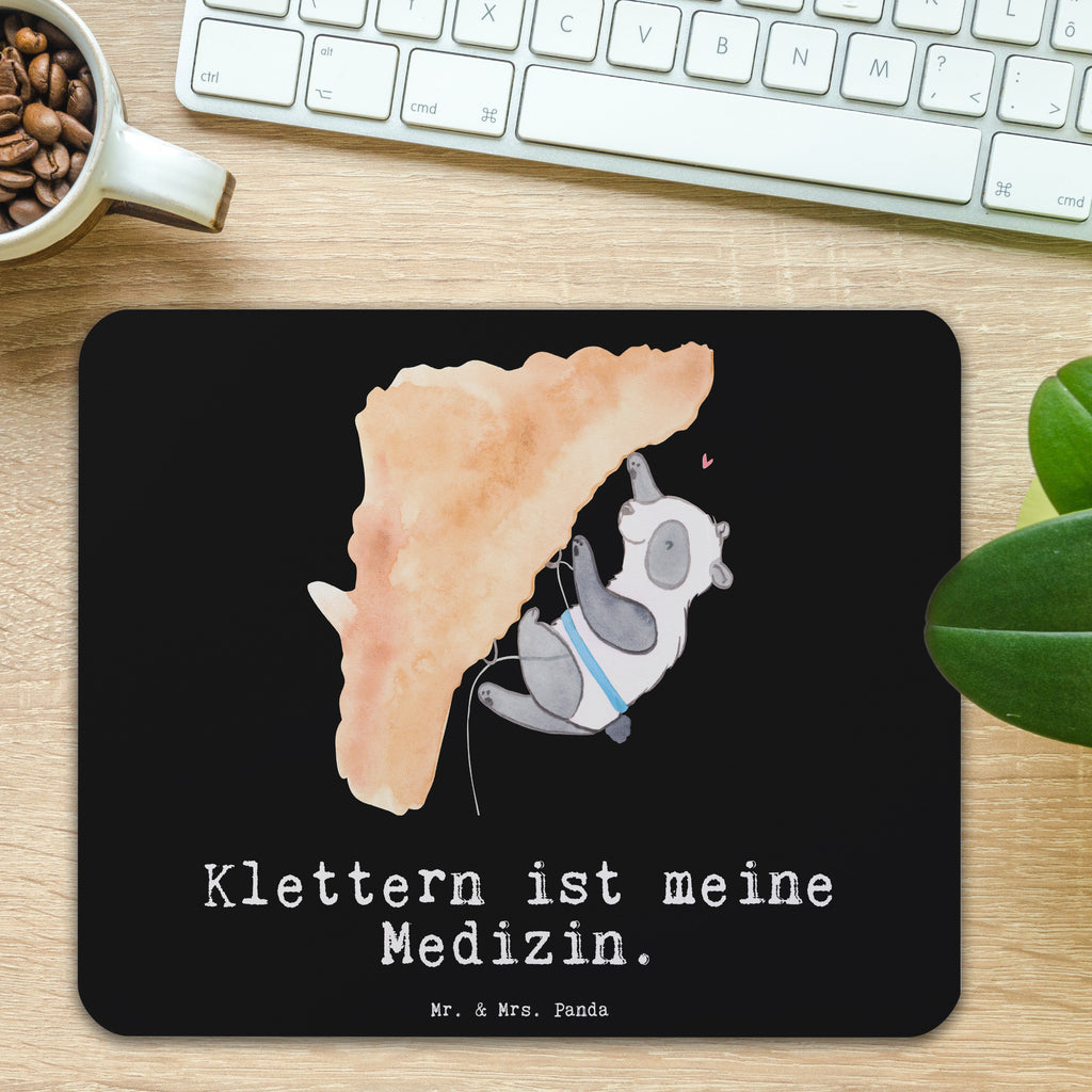 Mauspad Panda Klettern Medizin Mousepad, Computer zubehör, Büroausstattung, PC Zubehör, Arbeitszimmer, Mauspad, Einzigartiges Mauspad, Designer Mauspad, Mausunterlage, Mauspad Büro, Geschenk, Sport, Sportart, Hobby, Schenken, Danke, Dankeschön, Auszeichnung, Gewinn, Sportler, Klettern, Bouldern, Kletterhalle, Klettersport