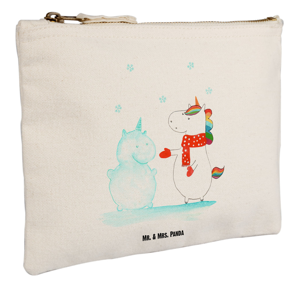 Schminktasche Einhorn Schneemann Schminktasche, Kosmetiktasche, Kosmetikbeutel, Stiftemäppchen, Etui, Federmappe, Makeup, XXL, Schminketui, Kosmetiketui, Schlamperetui, Einhorn, Einhörner, Einhorn Deko, Pegasus, Unicorn, Schneemann, Winter, Schnee, Kuchen, Weihnachten, kalt, Mütze, Handschuhe, X-Mas