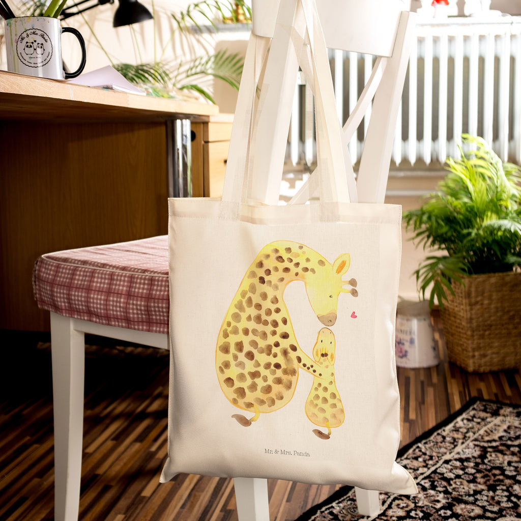 Tragetasche Giraffe mit Kind Beuteltasche, Beutel, Einkaufstasche, Jutebeutel, Stoffbeutel, Tasche, Shopper, Umhängetasche, Strandtasche, Schultertasche, Stofftasche, Tragetasche, Badetasche, Jutetasche, Einkaufstüte, Laptoptasche, Afrika, Wildtiere, Giraffe, Kind, Mutter, Mama, Tochter, Sohn, Lieblingsmensch