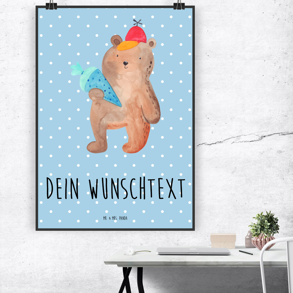 Personalisiertes Poster Bär mit Schultüte Personalisiertes Poster, Personalisiertes Wandposter, Personalisiertes Bild, Personalisierte Wanddeko, Personalisiertes Küchenposter, Personalisiertes Kinderposter, Personalisierte Wanddeko Bild, Personalisierte Raumdekoration, Personalisierte Wanddekoration, Personalisiertes Handgemaltes Poster, Personalisiertes Designposter, Personalisierter Kunstdruck, Personalisierter Posterdruck, Poster mit Namen, Wandposter mit Namen, Bild mit Namen, Wanddeko mit Namen, Küchenposter mit Namen, Kinderposter mit Namen, Wanddeko Bild mit Namen, Raumdekoration mit Namen, Wanddekoration mit Namen, Kunstdruck mit Namen, Posterdruck mit Namen, Wunschtext Poster, Poster selbst gestalten., Bär, Teddy, Teddybär, Bär Motiv, Schultüte, Erster Schultag Geschenk, Einschulung Geschenk, Schule Geschenk, Grundschule, Schulanfang, Schulbeginn