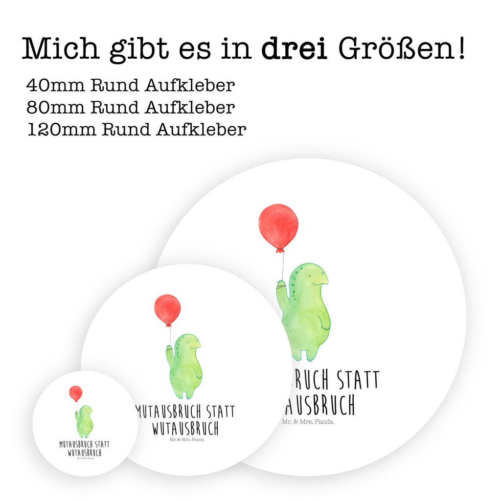 Rund Aufkleber Schildkröte Luftballon Sticker, Aufkleber, Etikett, Schildkröte, Schildkröten, Mutausbruch, Motivation, Motivationsspruch