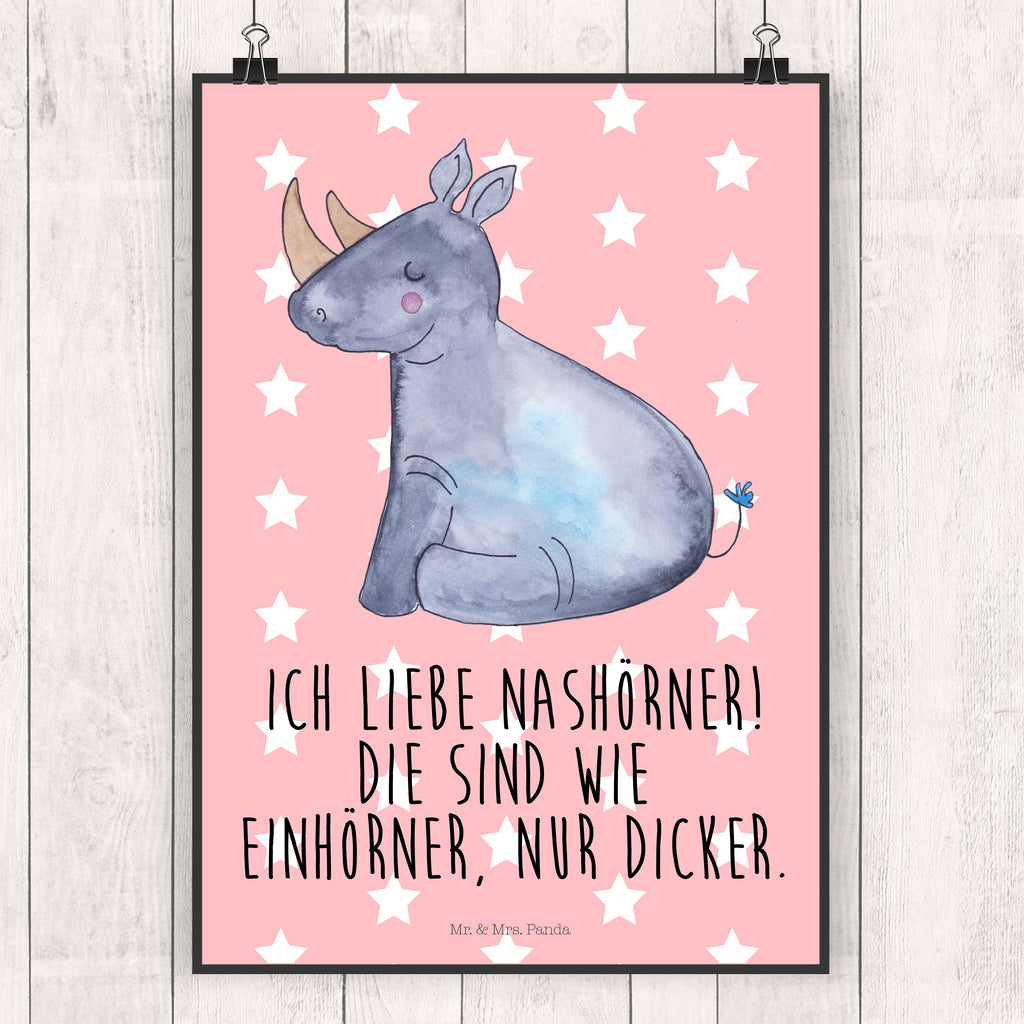 Poster Einhorn Nashorn Poster, Wandposter, Bild, Wanddeko, Küchenposter, Kinderposter, Wanddeko Bild, Raumdekoration, Wanddekoration, Handgemaltes Poster, Mr. & Mrs. Panda Poster, Designposter, Kunstdruck, Posterdruck, Einhorn, Einhörner, Einhorn Deko, Pegasus, Unicorn, Regenbogen, witzig, lustig, Zoo, Glitzer, Einhornpower, Erwachsenwerden, Nashorn, Nashörner