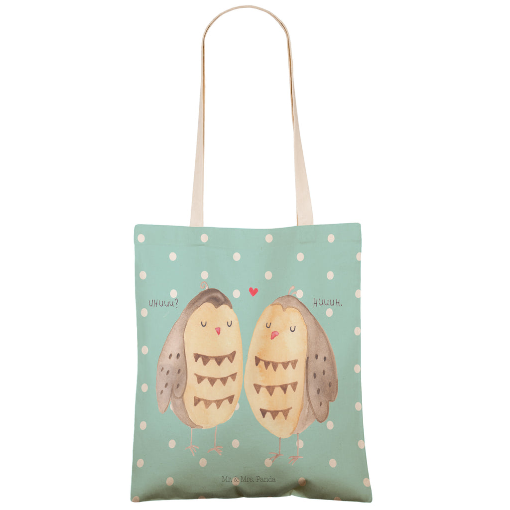 Einkaufstasche Eulen Liebe Tragetasche, Tasche, Beutel, Stofftasche, Baumwolltasche, Umhängetasche, Shopper, Einkaufstasche, Beuteltasche, Eule, Eule Deko, Liebe, Hochzeit Spruch, Owl, All you need is love, Liebe Spruch, Freundin Geschenk, Freund, Wortspiel lustig