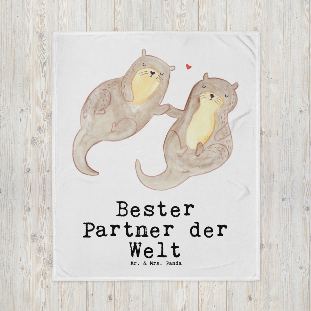 Kuscheldecke Otter Bester Partner der Welt Decke, Wohndecke, Tagesdecke, Wolldecke, Sofadecke, für, Dankeschön, Geschenk, Schenken, Geburtstag, Geburtstagsgeschenk, Geschenkidee, Danke, Bedanken, Mitbringsel, Freude machen, Geschenktipp, Partner, Ehepartner, Mann, Frau, Ehefrau, Ehemann. Freundin, Freund, Lebensgefährte, Paar, Liebe